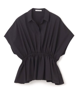 BEIGE， LUCILLE / ペプラムブラウス Black