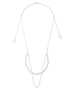 Green Parks ｅｖｅｒｙ　ｗａｌｋ．パールスライドネックレス Silver