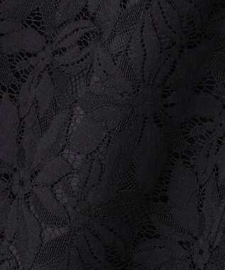 自由区 【XSサイズ～/洗える/セット可】フラワーコードレース レーススカート ネイビー系