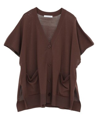 Green Parks フレンチスリーブカーディガン Brown