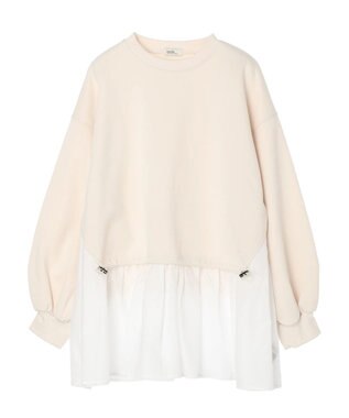 earth music&ecology ダンボールレイヤードチュニック Ivory