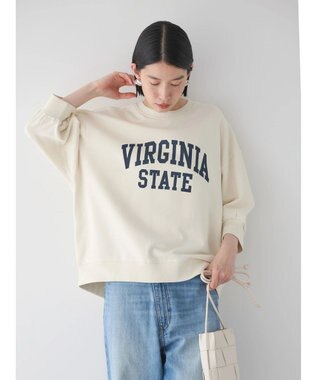 AMERICAN HOLIC ミニ裏毛ロゴスウェット1 Ivory