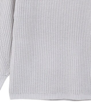 earth music&ecology 【毛玉防止 / 洗濯機洗い可】アンチピリングクロスネックルーズニット Gray