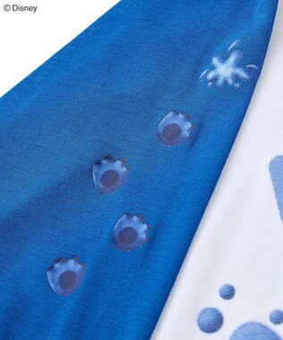 Green Parks スティッチ／シアー半袖ラグランＴシャツ Blue