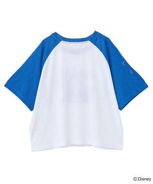Green Parks スティッチ／シアー半袖ラグランＴシャツ Blue