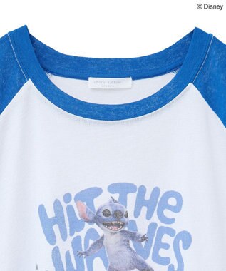 Green Parks スティッチ／シアー半袖ラグランＴシャツ Blue