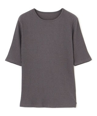 uncrave 【ご好評につき追加生産】コットンレーヨン リブカットソー（uncrave STANDARD） スレート