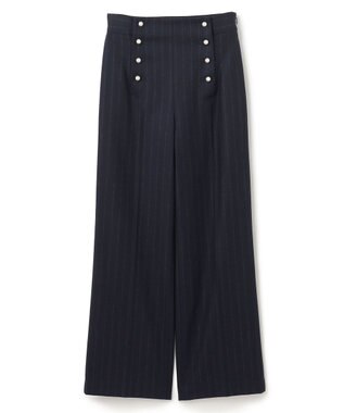 BEIGE， MARCEAU / ストライプパンツ Navy × White Line