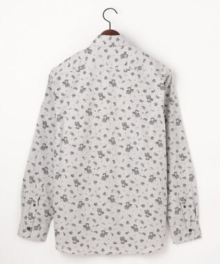 JOSEPH ABBOUD 【柔らか】シャンブレーツイルピーチ シャツ ライトグレー系6