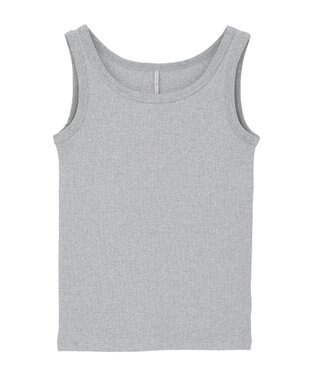AMERICAN HOLIC ラメテレコタンクトップ Light Gray Mixture