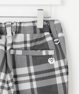 PW CIRCULUS 【MEN】チェック柄 スエードライクテーパードパンツ グレー系5