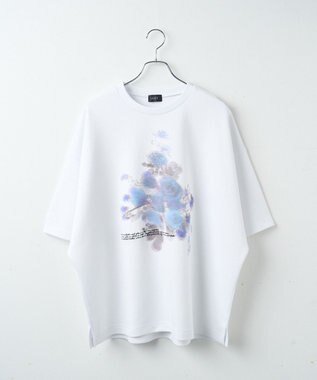 WEGO トロミドルマンフラワーモチーフT（S） 柄1