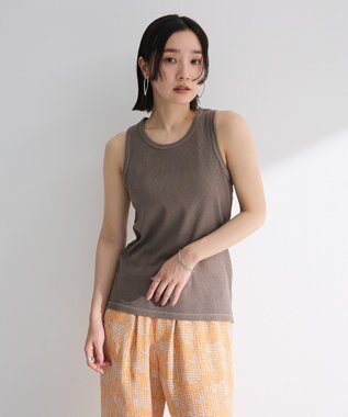 Green Parks ピグメントアメスリタンク Brown