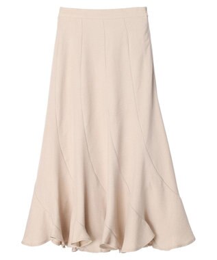 earth music&ecology エアリーエスカルゴスカート Light Beige