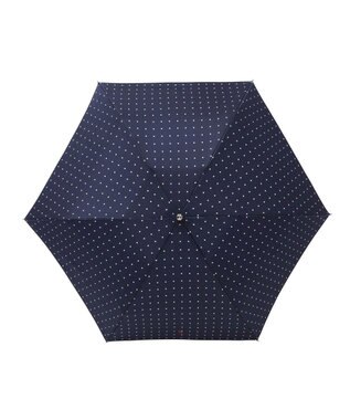 MOONBAT POLO RALPH LAUREN（ポロ ラルフローレン)ドット×ロゴ 雨傘 折りたたみ傘 ネイビーブルー
