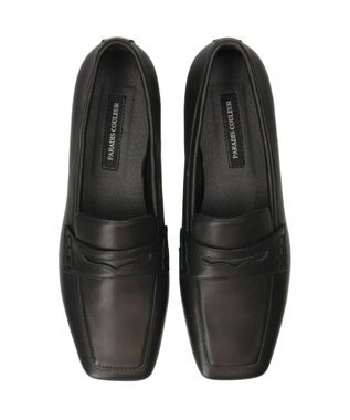 Bridget Birkin 【PARADIS COULEUR】スクエアトウフラットローファー ブラック