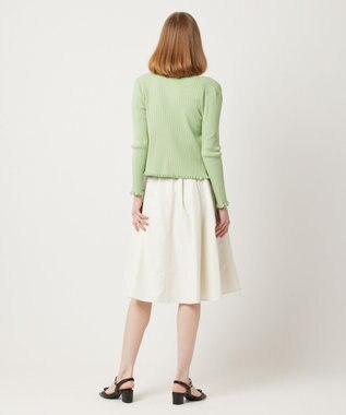 TOCCA 【大人百花掲載】【洗える】CRISP LETTUCE スカート アイボリー系