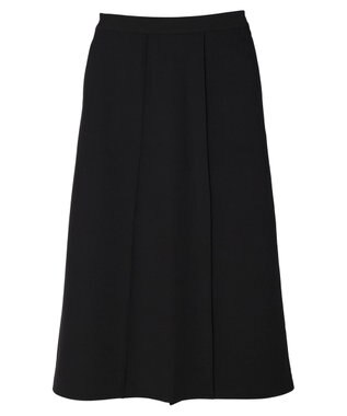 Green Parks きれいシルエット裾フレアスカート Black