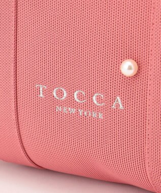 TOCCA 【大人百花掲載】【A4サイズ対応】RHYTHM OF PEARL KNITBAG ニットバッグ ピンク系