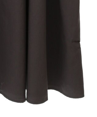 CRAFT STANDARD BOUTIQUE 刺繍入りツイルＶネックワンピース Charcoal Gray