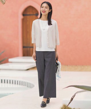 J.PRESS LADIES ボールトップ ネックレス シルバー系