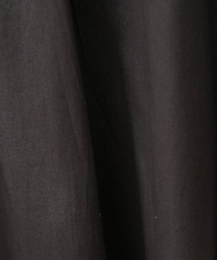 CRAFT STANDARD BOUTIQUE 刺繍入りツイルＶネックワンピース Charcoal Gray