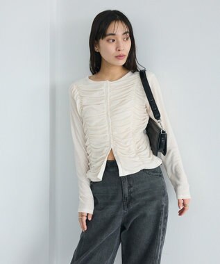 CRAFT STANDARD BOUTIQUE シャーリングカーディガン Ivory