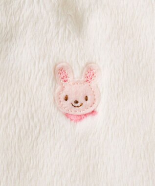 MIKI HOUSE HOT BISCUITS 【ミキハウス】【70-90cm】 マイクロファー マント 白