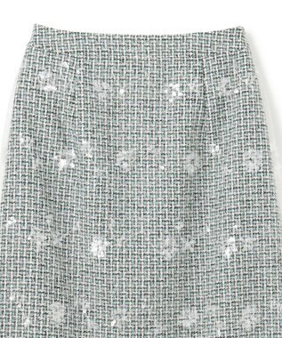 TOCCA SPANGLE OF FLOWER スカート グリーン系5