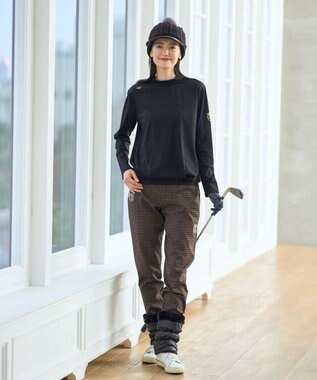 23区GOLF 【WOMEN/EC限定】【吸水速乾/UVケア】シンプル モックネック ブラック系