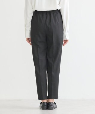 earth music&ecology 裏起毛テーパードパンツ Black