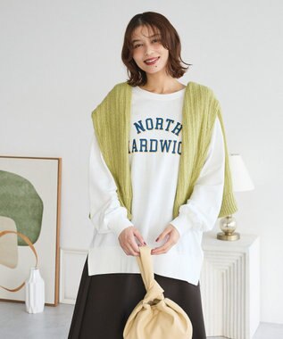 Green Parks シアーニットＶネックカーディガン Green