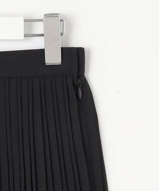 J.PRESS LADIES S 【洗える】ノルディス2wayジョーゼット プリーツ スカート ブラック系