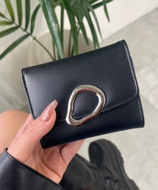 WEGO ニュアンスパーツフラップウォレット