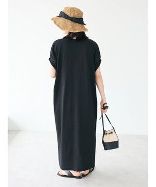 CRAFT STANDARD BOUTIQUE 接触冷感/抗菌防臭/ 前後2WAY半袖ワンピース Black