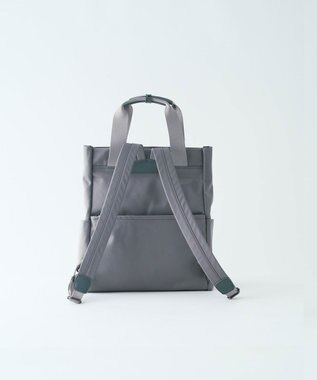 MIYABIYA LAQUOH【撥水加工】ミニマルナイロンリュックサック グレー