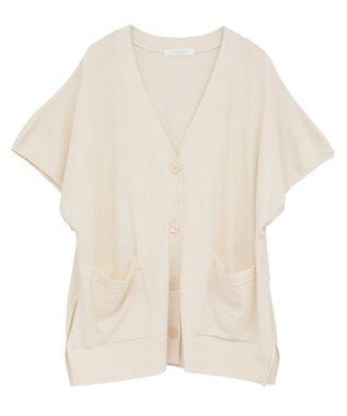 Green Parks フレンチスリーブカーディガン Ivory