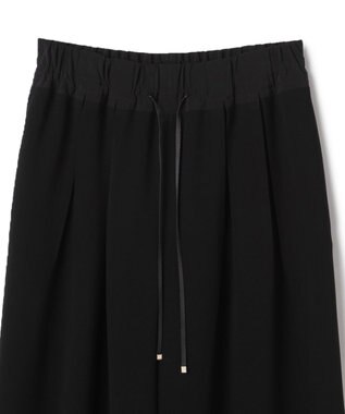 BEIGE， RUE / ドライタッチイージーセミワイドパンツ Black