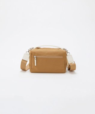 TOPKAPI 【Breath TOPKAPI】【撥水】マット ナイロン ボックス型 ショルダーバッグ ベージュ