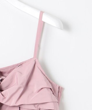 Feroux 【洗える】リボン キャミドレス ピンク系