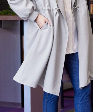 Tiaclasse 【洗える】パフスリーブ着流しコート グレー
