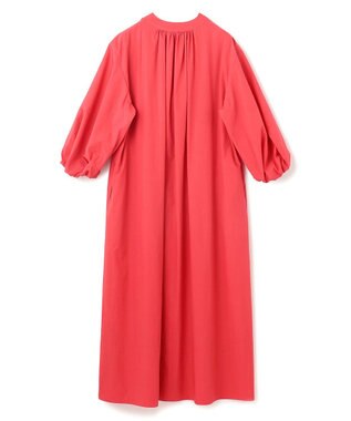 BEIGE， 【洗える】MALLOW / コットンパフスリーブマキシドレス Poppy Red