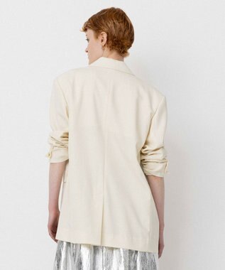 NAVE 【Nave・セットアップ可】ウールポリエステルツイルジャケット アイボリー系