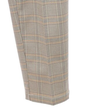 earth music&ecology 裏起毛テーパードパンツ Check Brown