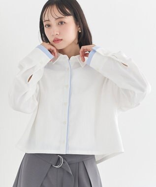 earth music&ecology パイピングショートシャツ