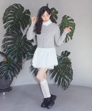 earth music&ecology ウエストタックシャツミニワンピース Off White