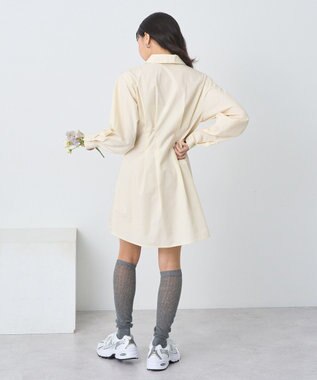 earth music&ecology ウエストタックシャツミニワンピース Yellow