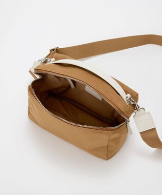 TOPKAPI 【Breath TOPKAPI】【撥水】マット ナイロン ボックス型 ショルダーバッグ ベージュ