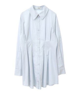 earth music&ecology ウエストタックシャツミニワンピース Sax