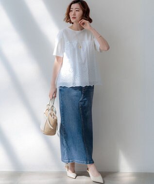 23区 メタルトップ ドロップ ネックレス ゴールド系